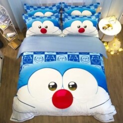 Doraemon 4 Duvet Cover Quilt Cover Pillowcase Bedding Sets Bed