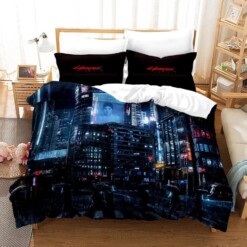 Cyberpunk 2077 4 Duvet Cover Pillowcase Bedding Sets Home Bedroom