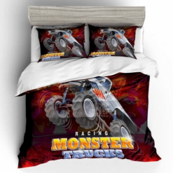 3d Racing Monster Truck Bedding Sets Duvet Cover Bedroom Quilt