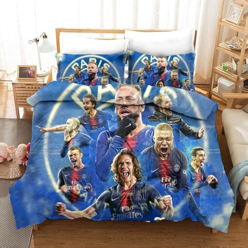 Football Uefa Champions League 8 Duvet Cover Pillowcase Bedding Sets