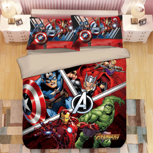 Avengers Captain America Hulk Iron Man Thor 2 Duvet Cover