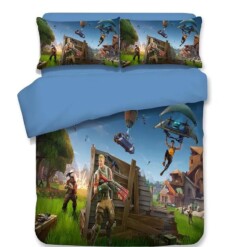 Fortnite Team 5 Duvet Cover Bedding Sets Pillowcase Quilt Bed