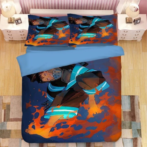 Enn Enn No Shouboutai Fire Force 17 Duvet Cover Pillowcase