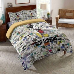 Fashion Brand Bot S U P R E M E 3d Printed Bedding Sets Quilt Sets