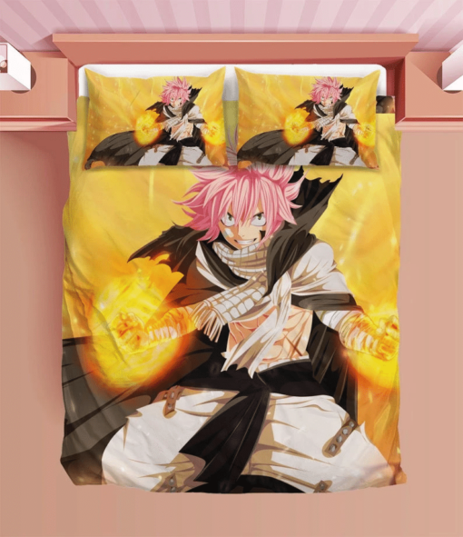 Fairy Tail Natsu Dragneel Duvet Fairy Tail Bedding Sets Comfortable