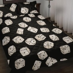 Casino Dice Pattern Print Bedding Sets Quilt Quilt Bed Sets