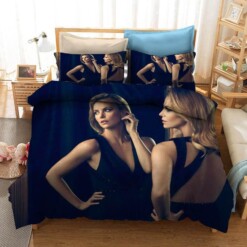 Charlize Theron 5 Duvet Cover Pillowcase Bedding Sets Home Decor