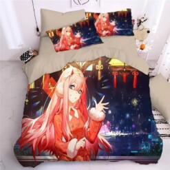 Darling In The Franxx Hiro Zero Two Ichigo 6 Duvet