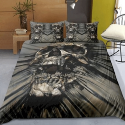 Death Skull Bedding Sets Duvet Cover Bedroom Quilt Bed Sets