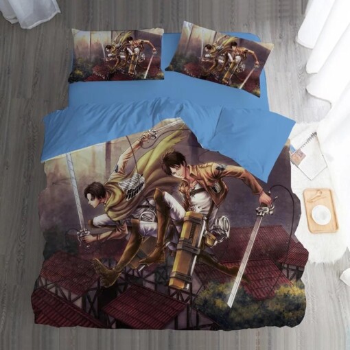 Attack On Titan 3 Duvet Cover Quilt Cover Pillowcase Bedding