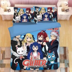 Fairy Tail 7 Duvet Cover Pillowcase Bedding Set Quilt Bed