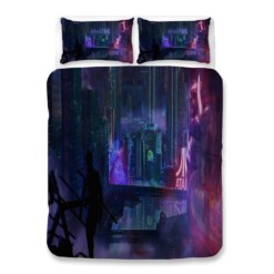 Cyberpunk 2077 66 Duvet Cover Quilt Cover Pillowcase Bedding Sets