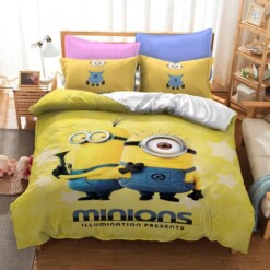 Despicable Me Minions 13 Duvet Cover Pillowcase Bedding Sets Home