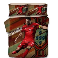 Football 14 Duvet Cover Pillowcase Bedding Sets Home Decor Quilt