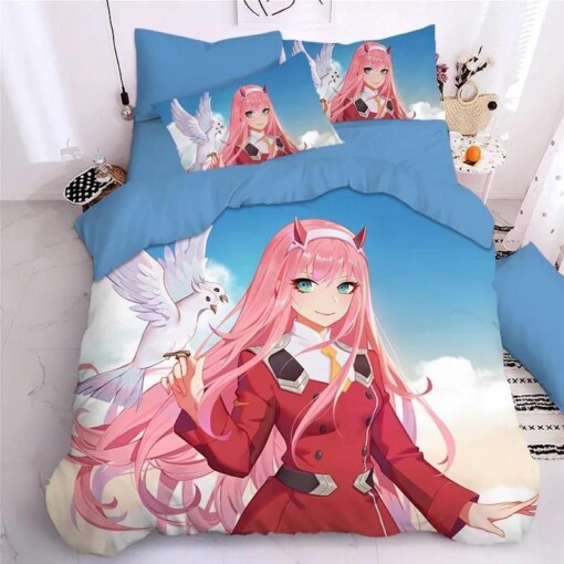 Darling In The Franxx Hiro Zero Two Ichigo 4 Duvet