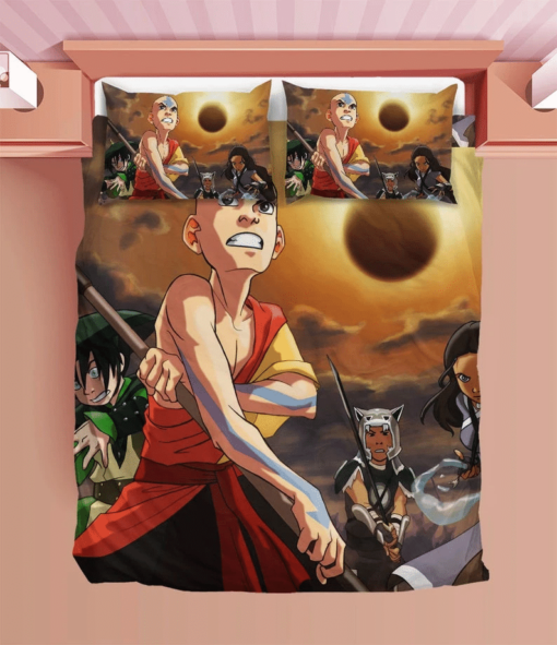 Avatar Duvet Avatar Aang Bedding Sets Comfortable Gift Quilt Bed