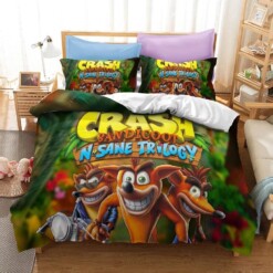 Crash Bandicoot 3 Warped 13 Duvet Cover Quilt Cover Pillowcase