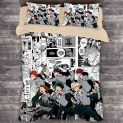 Comic My Hero Academia 3 Duvet Cover Quilt Cover Pillowcase