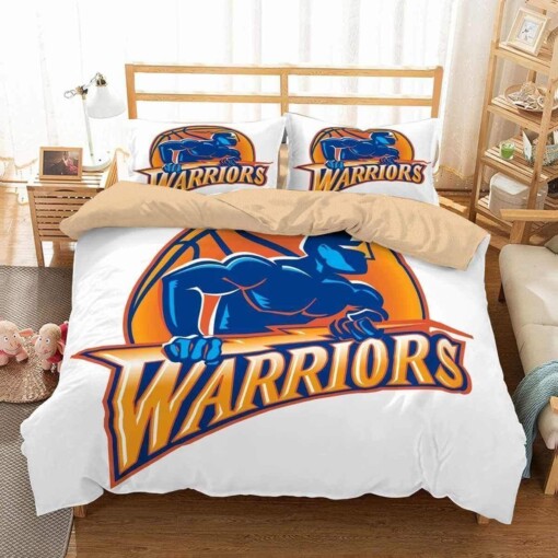 3d Golden State Warriors Duvet Cover Bedding Set Quilt Bed