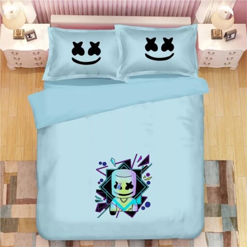 Fortnite Marshmello Dj 11 Duvet Cover Quilt Cover Pillowcase Bedding