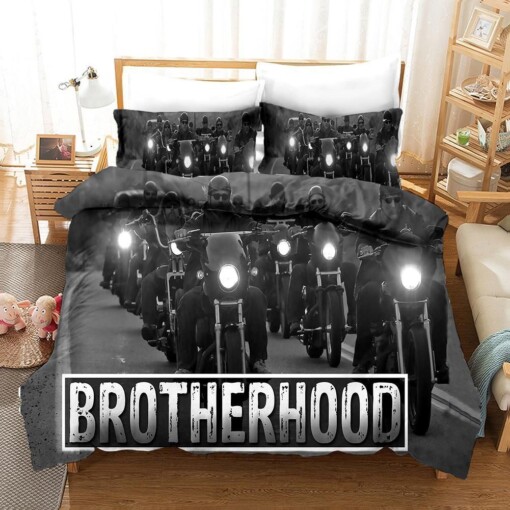 3d Extreme Motorcycle Beauty Brotherhood Bedding Set Bedding Sets Duvet