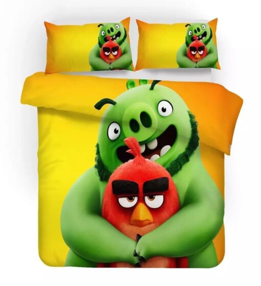 Angry Birds 1 Duvet Cover Pillowcase Bedding Sets Home Decor