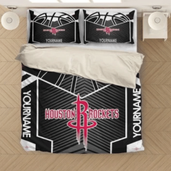 Customize Houston Rockets Bedding Sets Duvet Cover Bedroom Quilt Bed