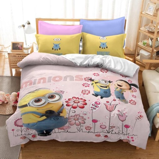 Despicable Me Minions 18 Duvet Cover Quilt Cover Pillowcase Bedding