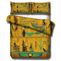 Egyptian Pharaoh Cleopatra 4 Duvet Cover Quilt Cover Pillowcase Bedding