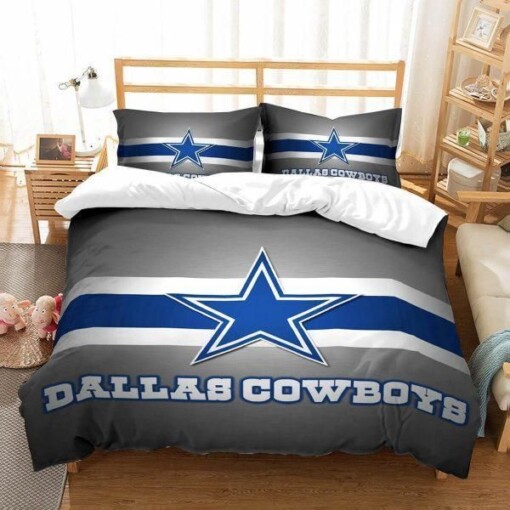 Dallas Cowboys Football Logo 2 Duvet Cover Pillowcase Bedding Sets
