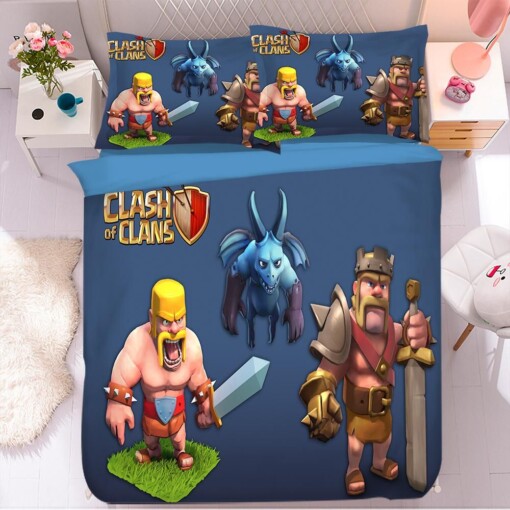 Clash Of Clans 5 Duvet Cover Quilt Cover Pillowcase Bedding