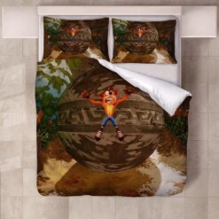 Crash Bandicoot 3 Warped 5 Duvet Cover Quilt Cover Pillowcase