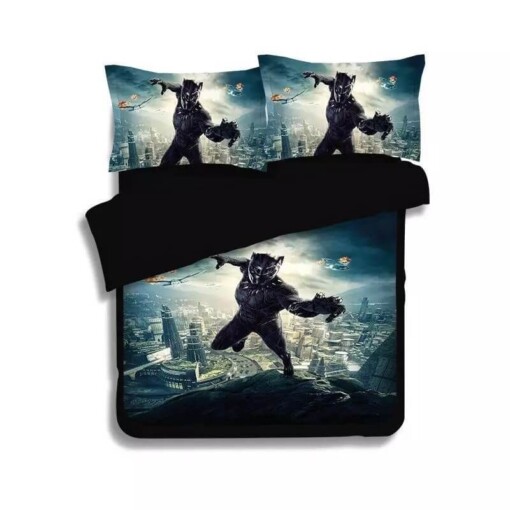 Black Panther 4 Duvet Cover Quilt Cover Pillowcase Bedding Sets