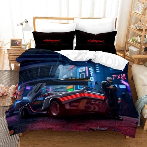 Cyberpunk 2077 2 Duvet Cover Quilt Cover Pillowcase Bedding Sets