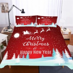 Christmas Santa Claus 14 Duvet Cover Quilt Cover Pillowcase Bedding