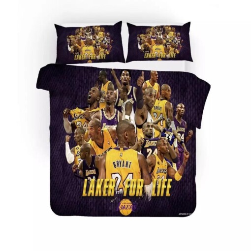 Basketball Lakers Kobe Bryant Black Mamba Basketball 31 Duvet Cover