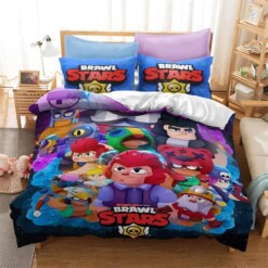 Brawl Stars 18 Duvet Cover Quilt Cover Pillowcase Bedding Sets