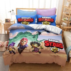 Brawl Stars 6 Duvet Cover Pillowcase Bedding Sets Home Bedroom