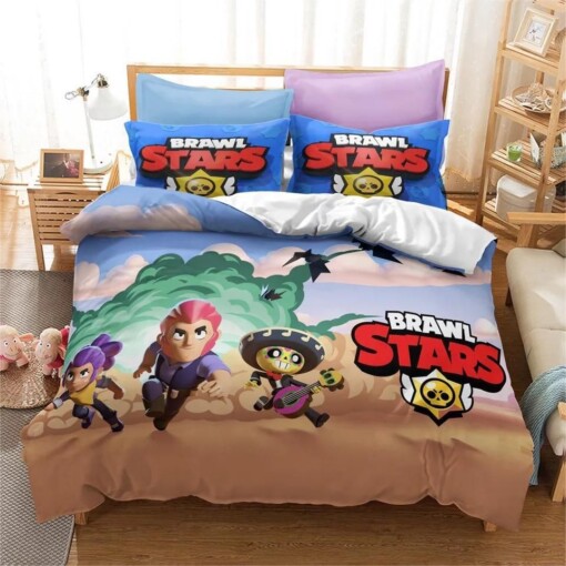 Brawl Stars 6 Duvet Cover Pillowcase Bedding Sets Home Bedroom