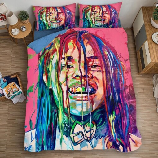 6ix9ine Tekashi69 12 Duvet Cover Pillowcase Bedding Sets Home Bedroom