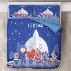 Bts Bt21 Tata Cooky Bangtan Boys 1 Duvet Cover Quilt