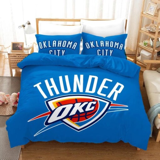 Basketball Oklahoma City Thunder Basketball 12 Duvet Cover Quilt Cover