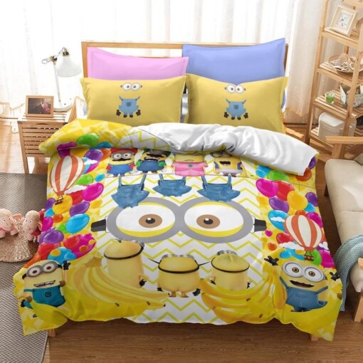 Despicable Me Minions 23 Duvet Cover Quilt Cover Pillowcase Bedding