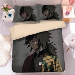 Demon Slayer Kimetsu No Yaiba 52 Duvet Cover Pillowcase Bedding