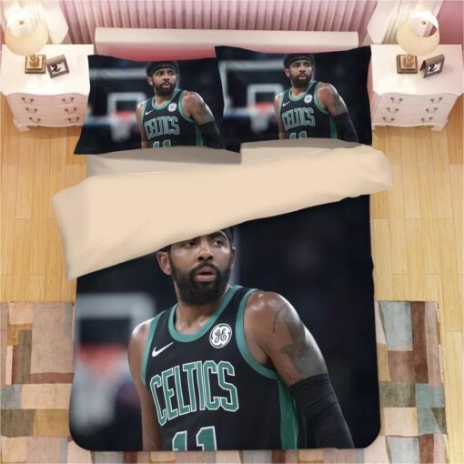 Basketball Boston Celtics Kyrie Irving 11 Basketball 1 Duvet Cover