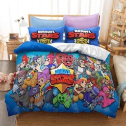 Brawl Stars 22 Duvet Cover Quilt Cover Pillowcase Bedding Sets