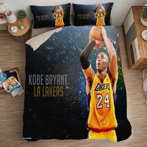 Basketball Lakers Kobe Bryant Basketball 9 Duvet Cover Pillowcase Bedding