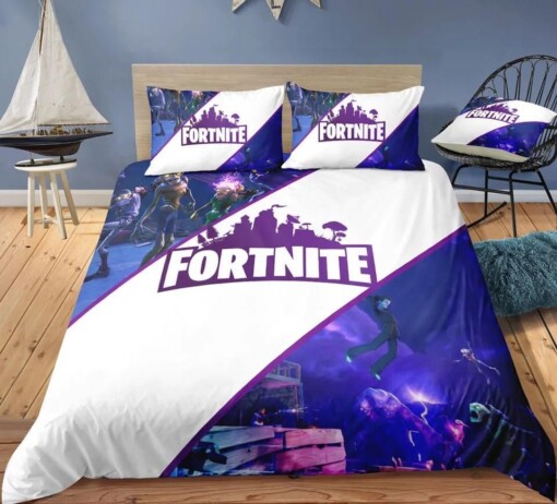 Fortnite Logo 30 Duvet Cover Pillowcase Bedding Sets Home Decor
