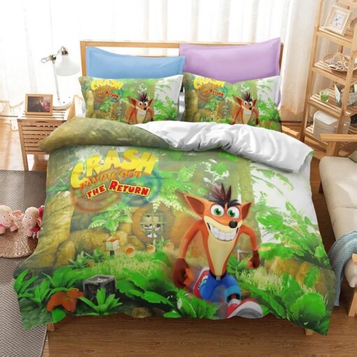 Crash Bandicoot 3 Warped 17 Duvet Cover Pillowcase Bedding Sets