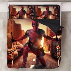 Deadpool X Men 10 Duvet Cover Pillowcase Bedding Sets Home Decor